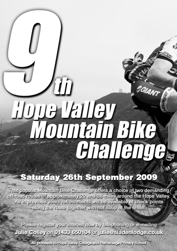 [Hope Valley Mountain Bike Challenge 2009 Poster]
